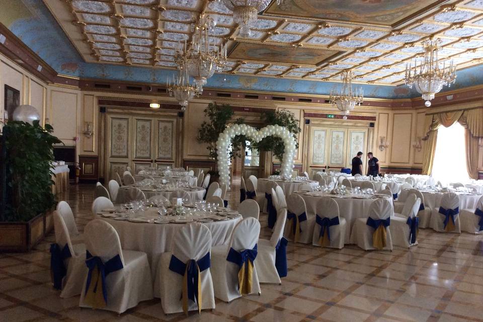 Allestimento al Regina Palace