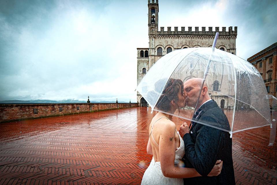 Gubbio di pioggia