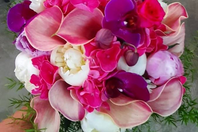 Bouquet di sfumature rosa