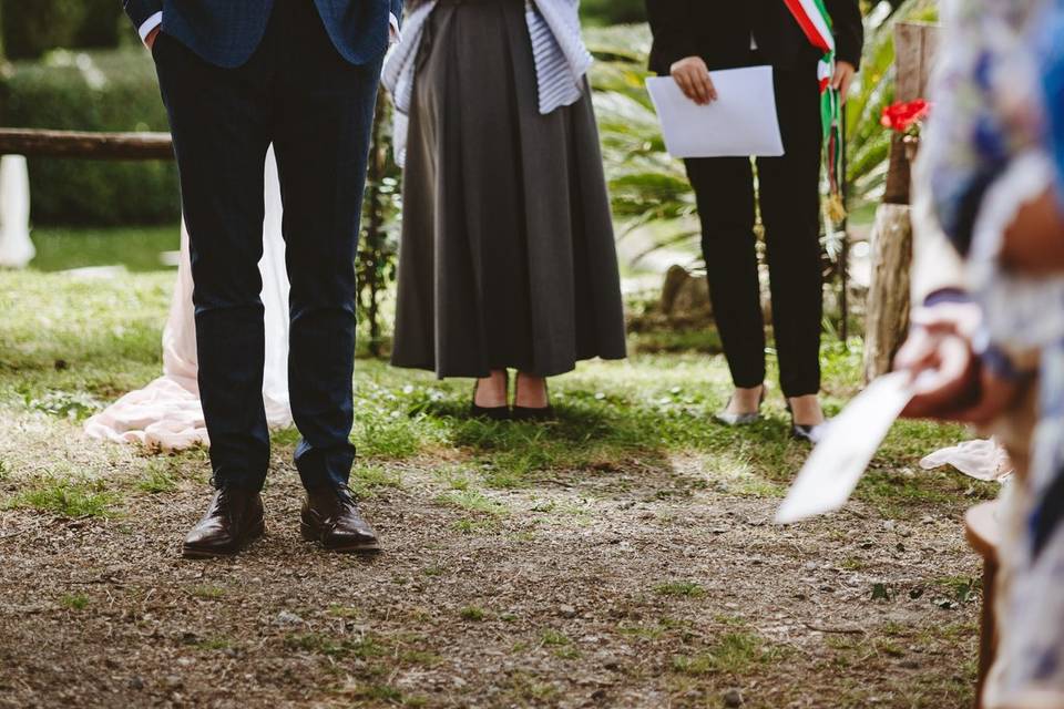 The bride was coming