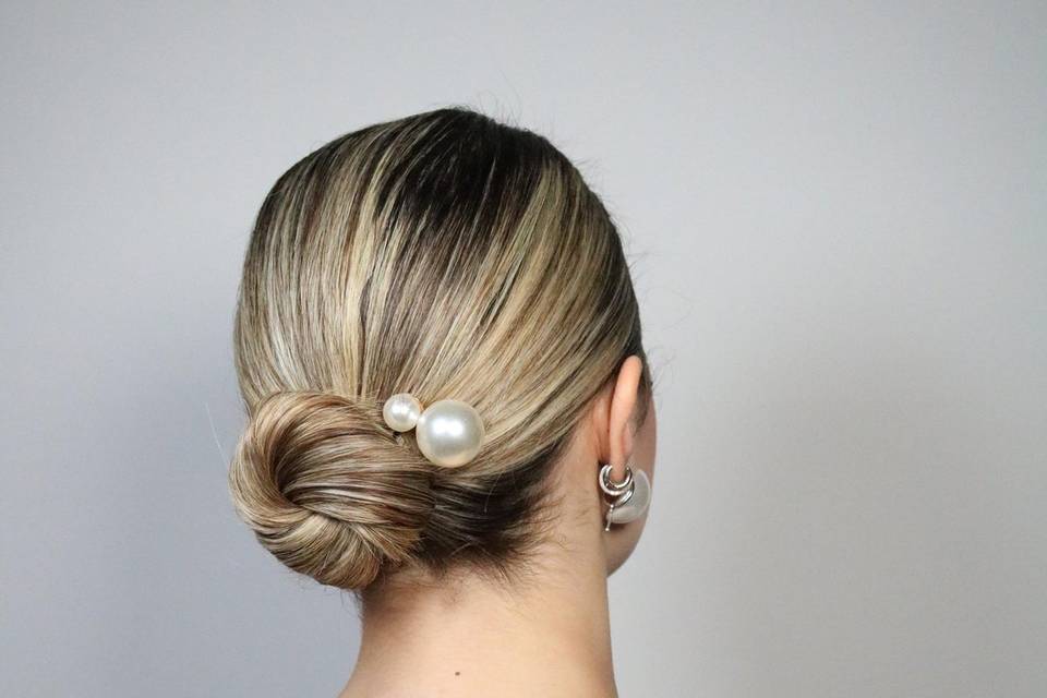 Sleek bun