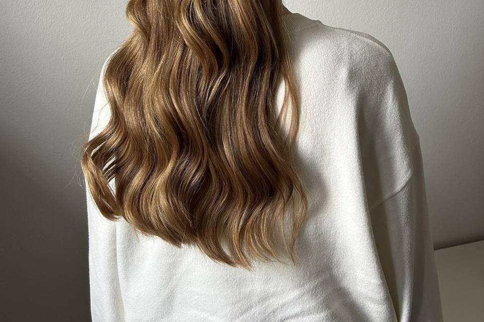 Clean half up