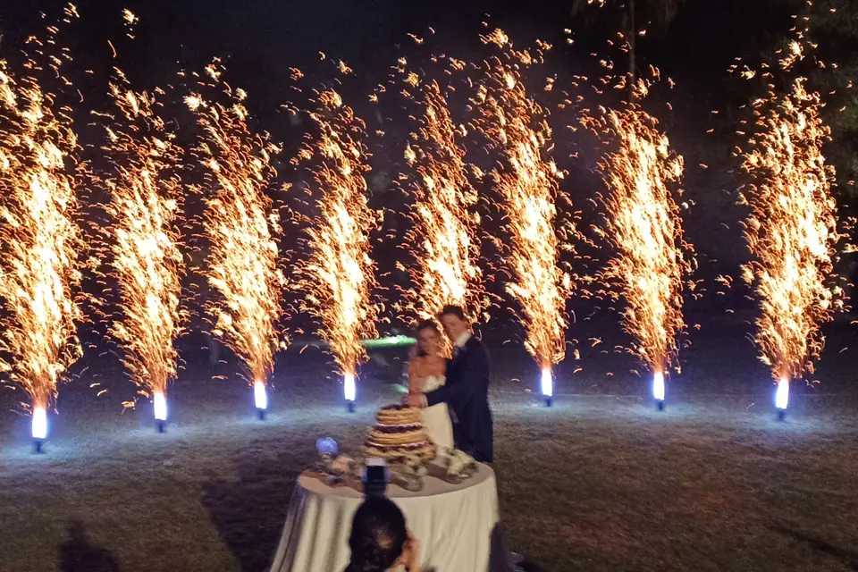 Pirowedding - Fuochi d'Artificio Matrimonio, Effetti Scenografici