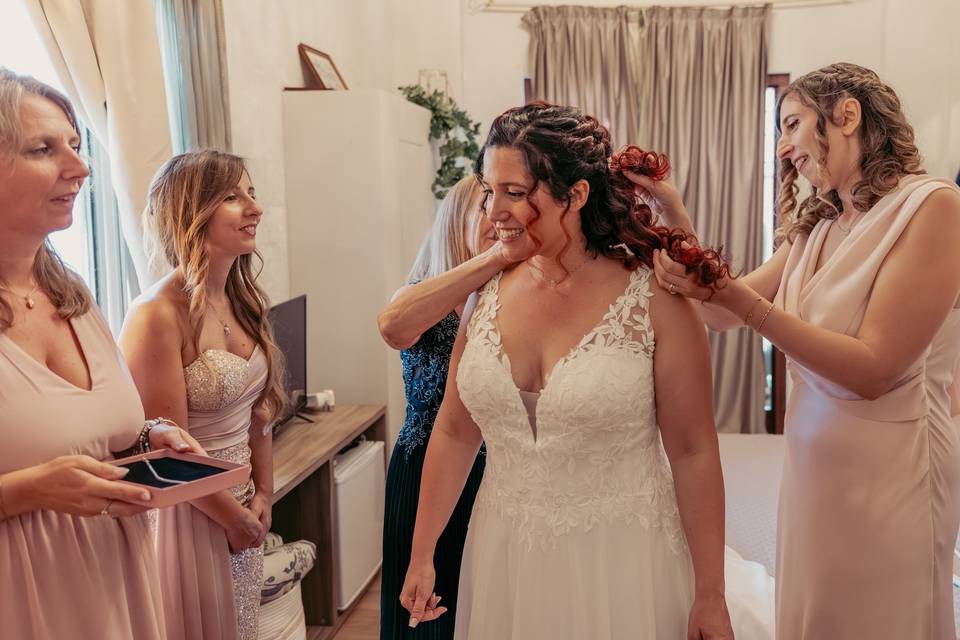Preparazione della sposa
