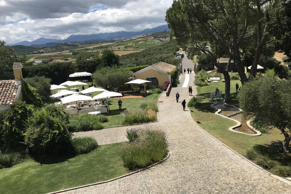 Veduta dall'alto del Castello