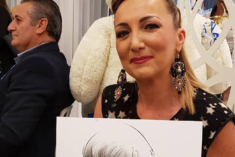 Caricatura Singola Donna