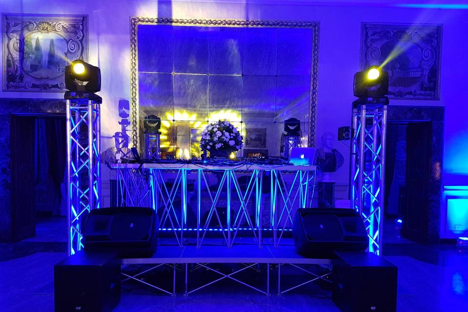 DJ Setup, Audio/Luci/Pedana