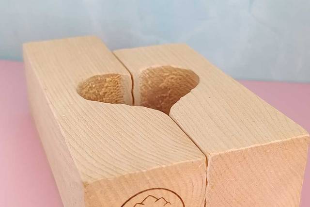 Porta Candele legno di cirmolo