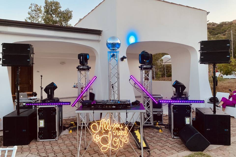 Postazione dj Luxury