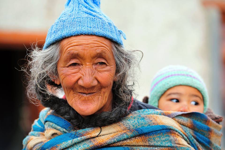 Anziana Tibetana