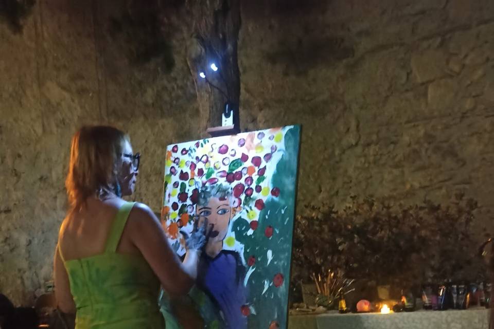 Live painting - jazz