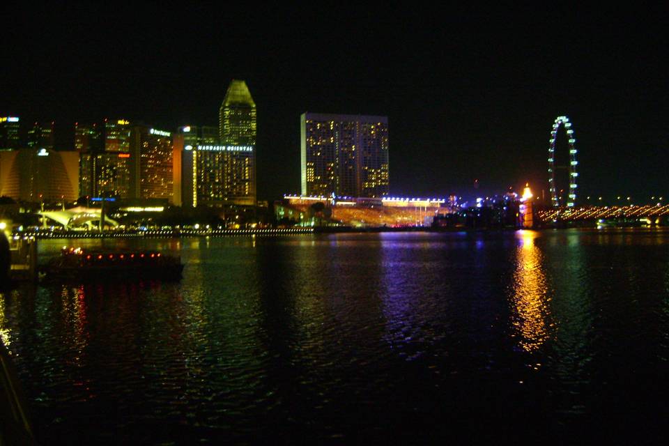 Baia di Singapore by night