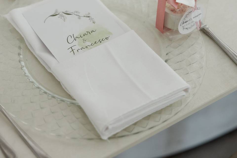 Segnaposto matrimonio Chiara