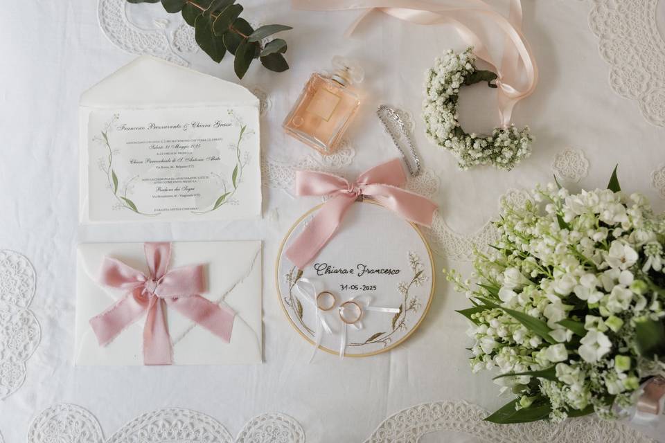 Telaio fedi matrimonio Chiara