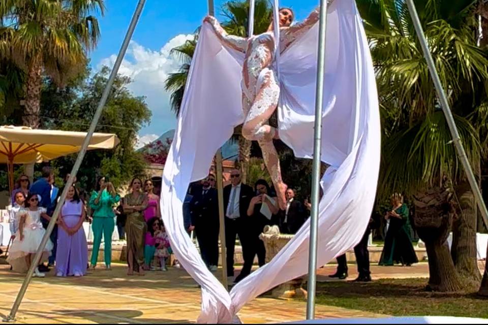 Coreografia tessuti aerei