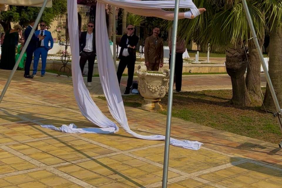 Coreografia tessuti aerei