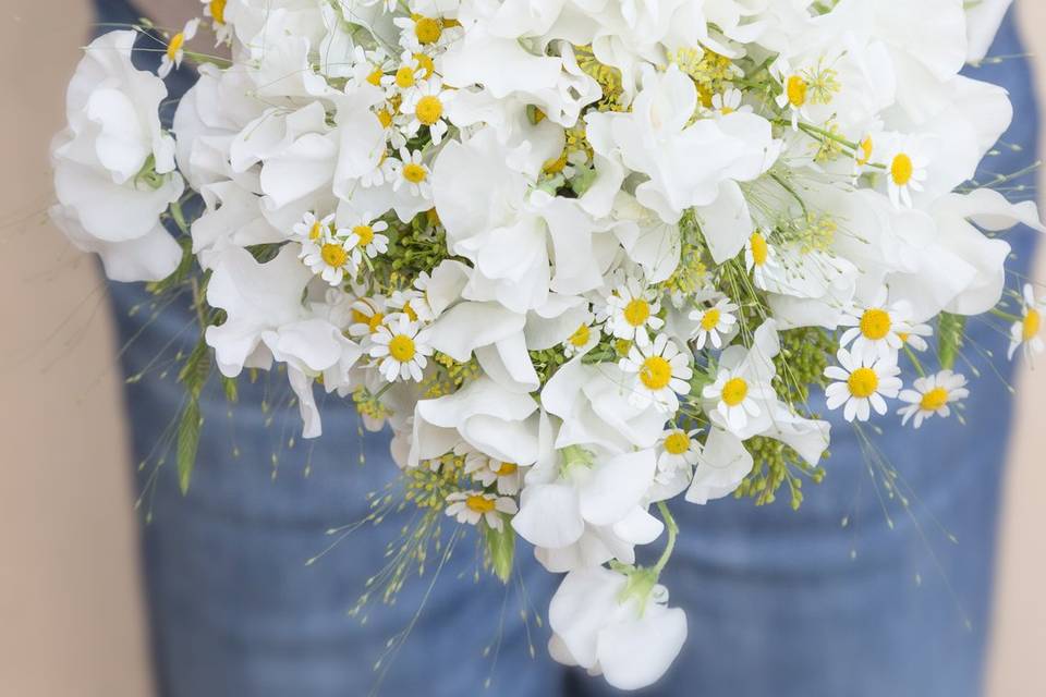 Bouquet con pisello odoroso