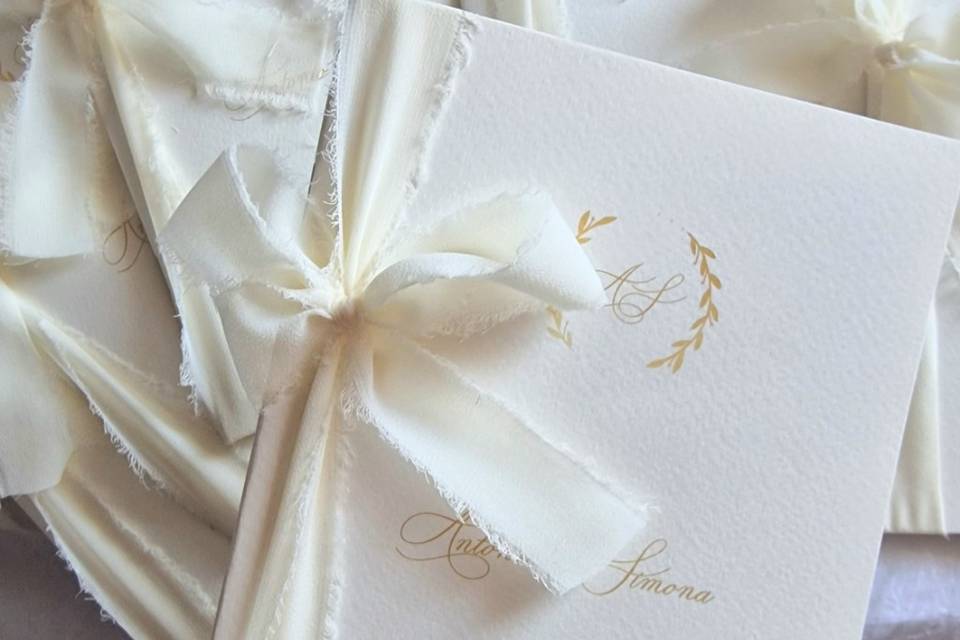 Libretti messa fiocco chiffon