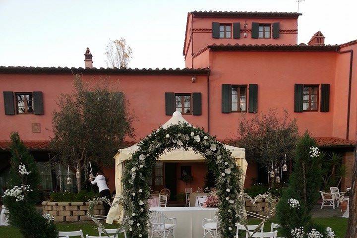 Allestimento matrimonio villa