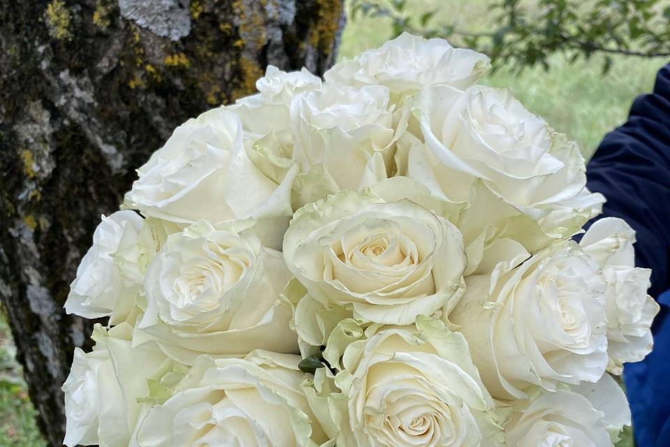 Bouquet rose bianche