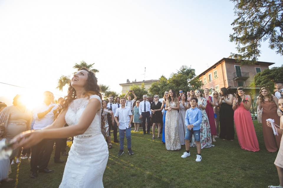 Il lancio del bouquet