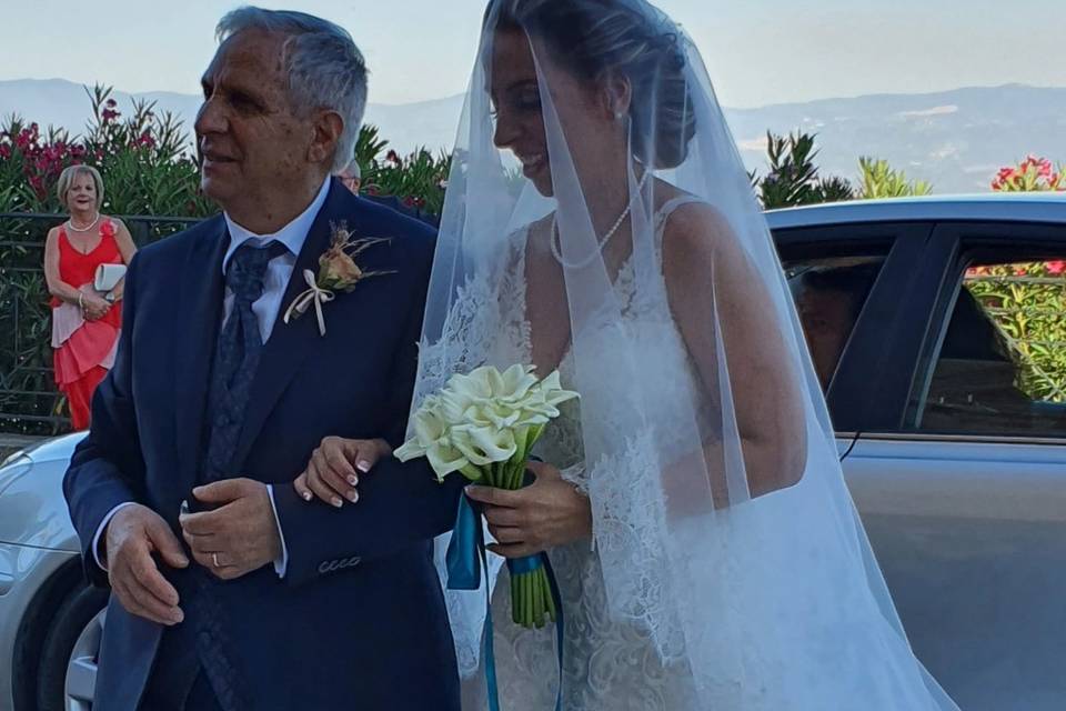 La sposa e il suo papà