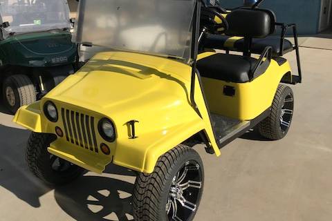 Cart versione Jeep yellow