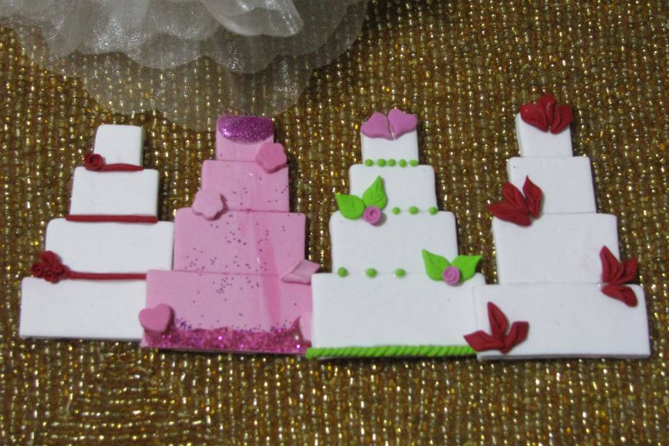 Mini wedding cake con microcal