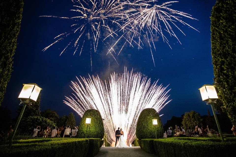 Villa Canton, fuochi artificio