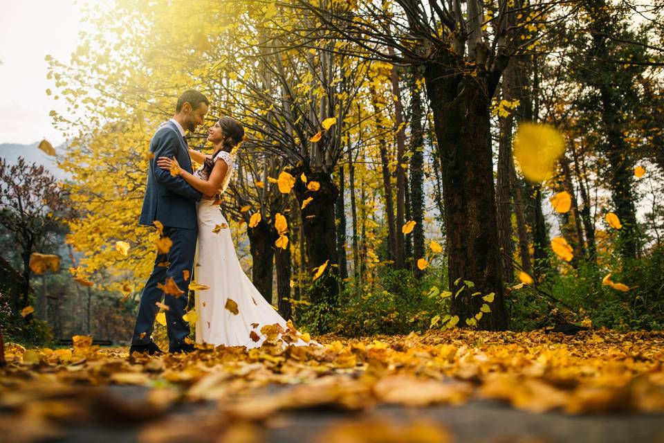 Autunno,sposi,sposa