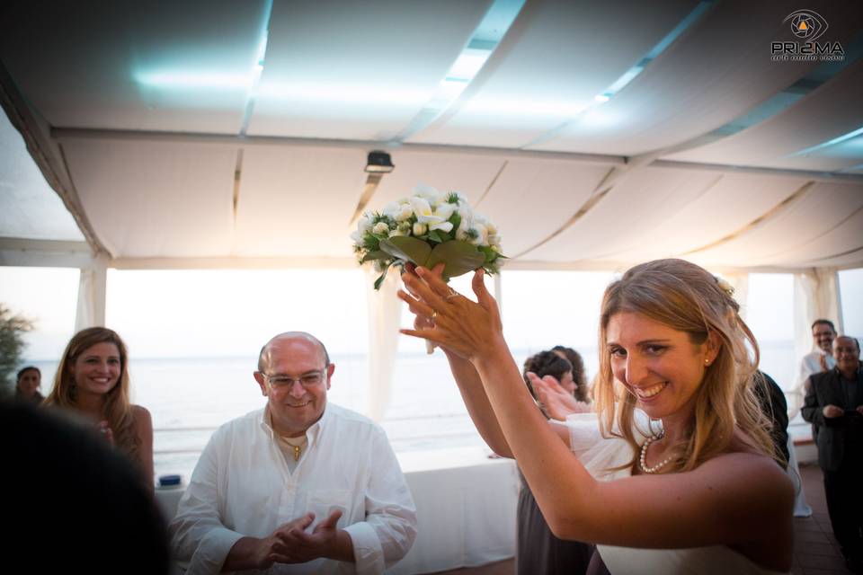 Il lancio del bouquet