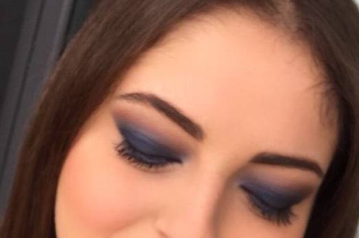 Smokey eyes blu