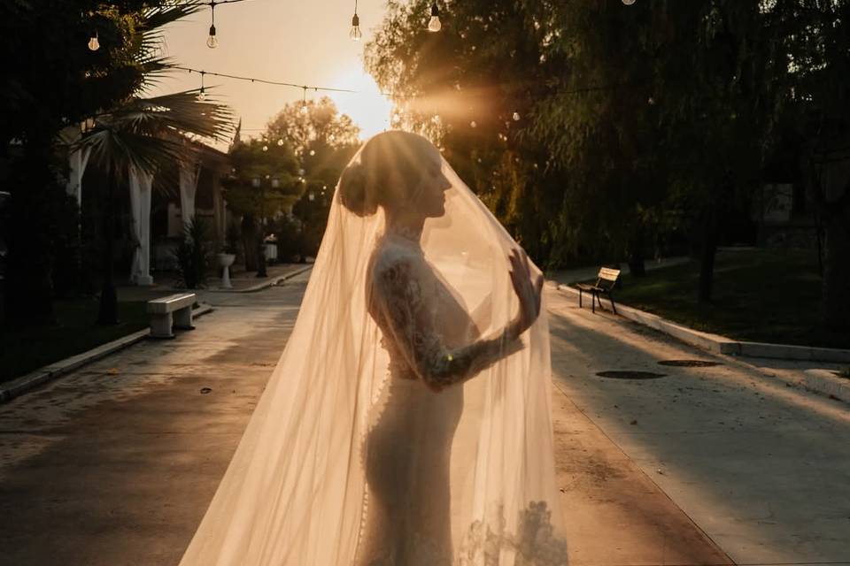 Sposa al tramonto