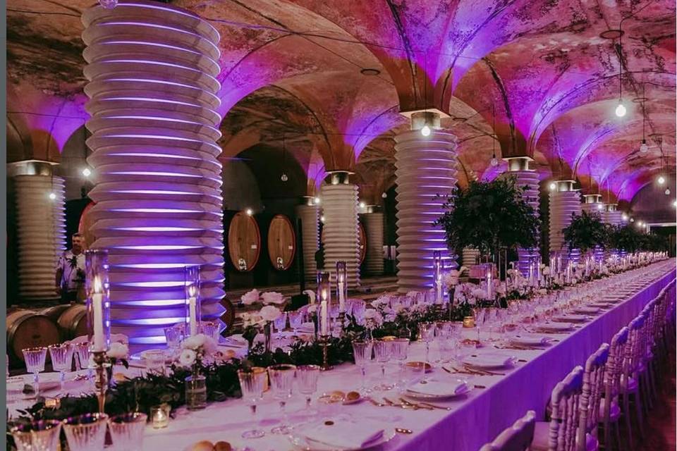 Allestimento luci cena 2