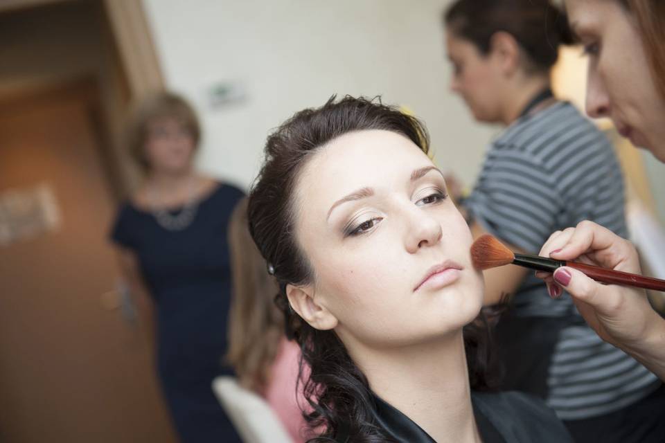 Durante il make-up