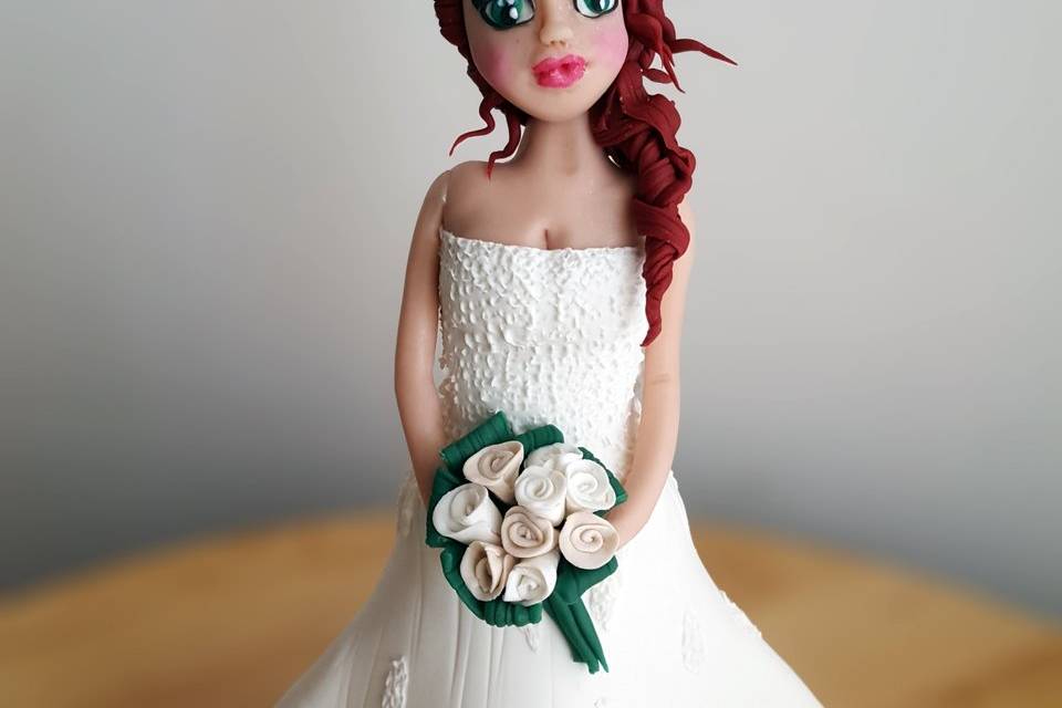 Cake topper sposa