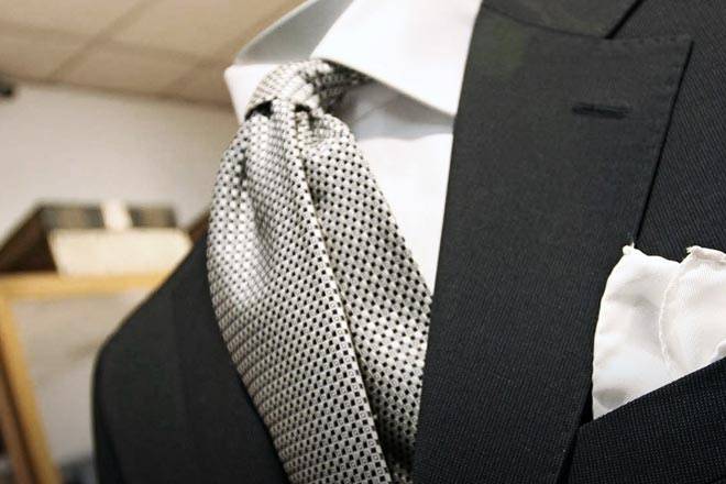 Cravatte in jaquard di seta