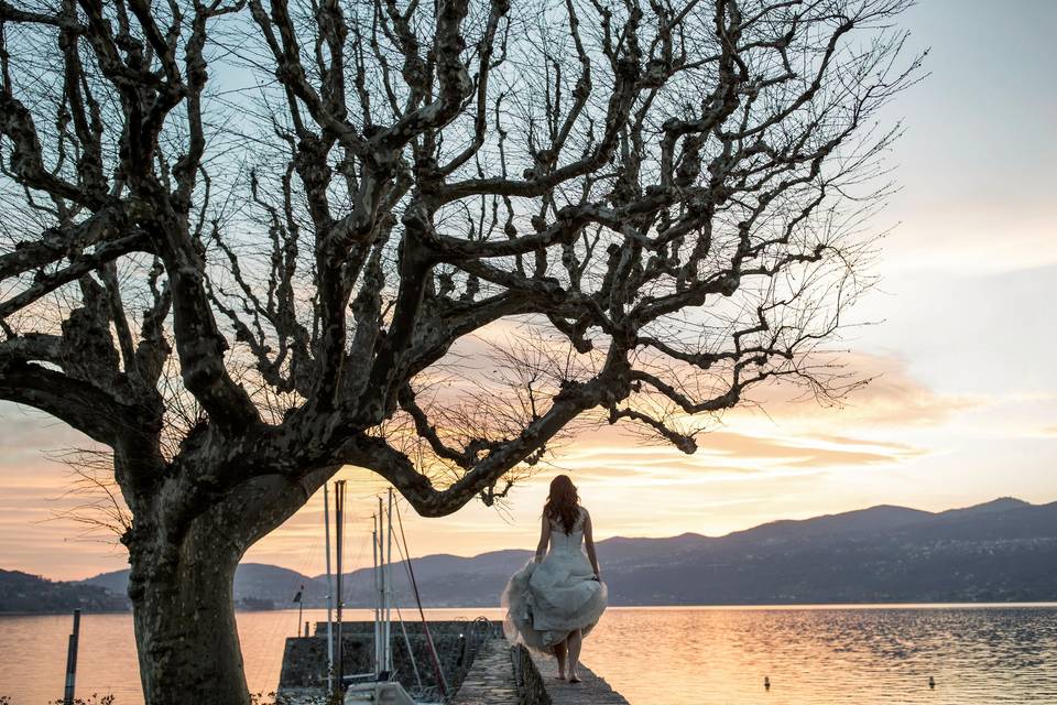 Sposa al tramonto