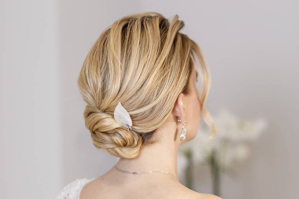 Sposa, chignon morbido 2d