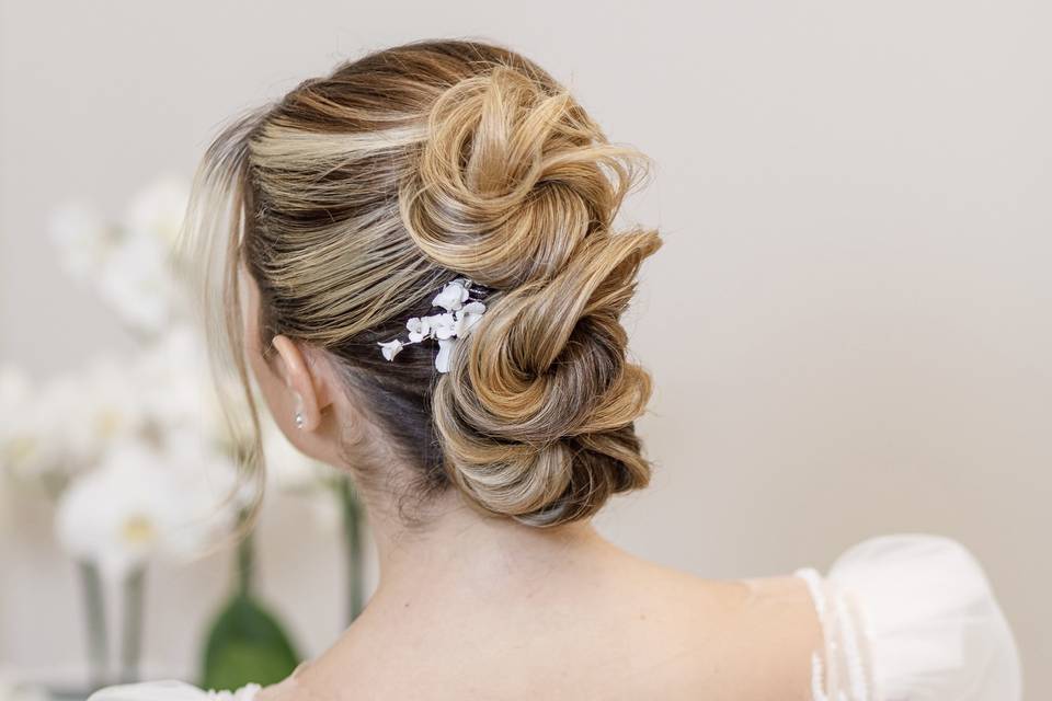 Sposa , trio chignon Greco