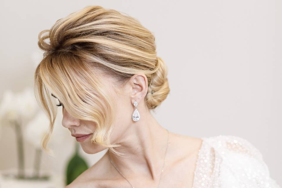 Sposa, chignon morbido 2d