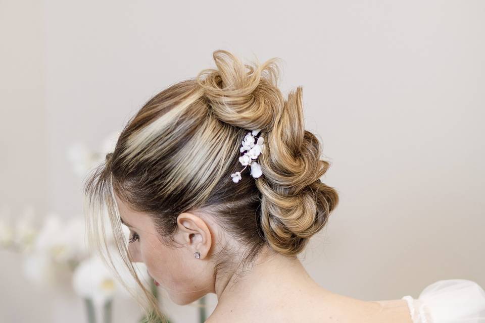 Sposa , trio chignon Greco