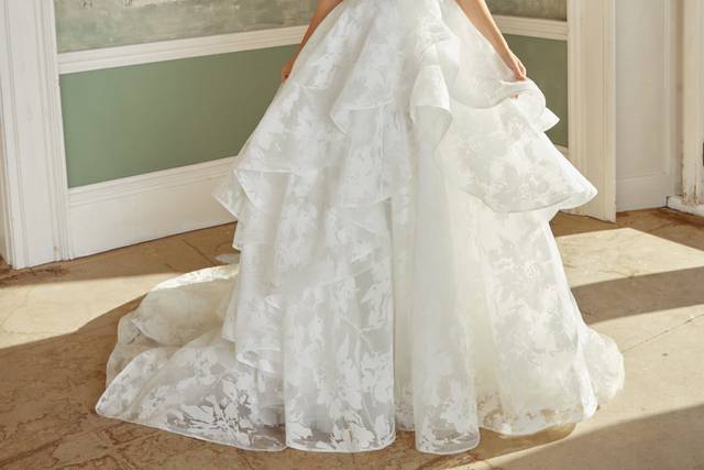 Balze in organza stampata