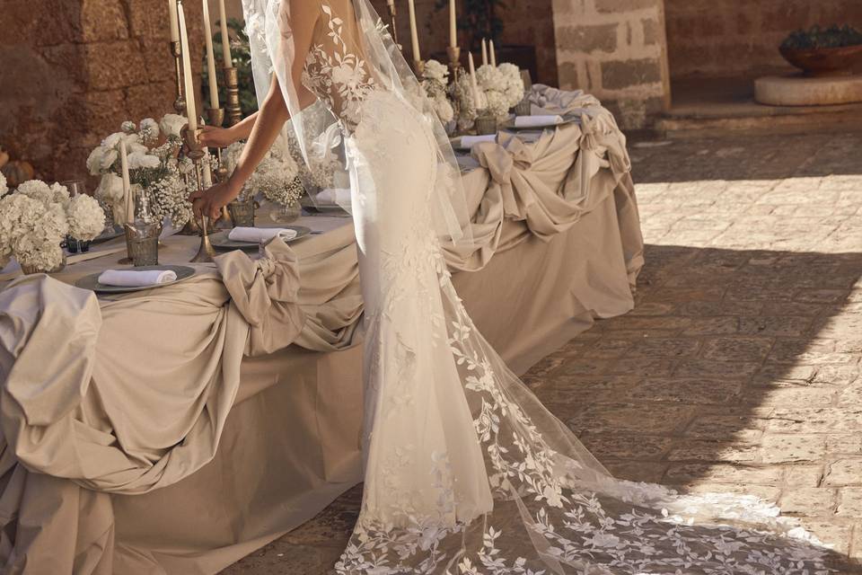 Sirena con coda di pizzo