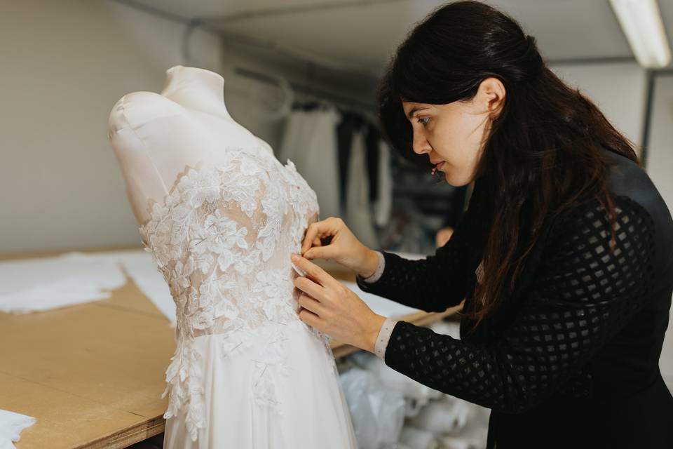 Staff in sartoria