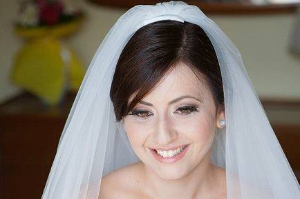 Primo piano trucco sposa