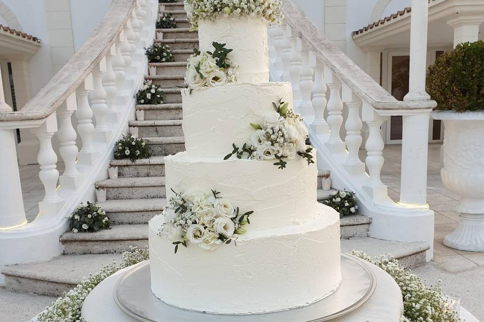 Wedding cake stile boho