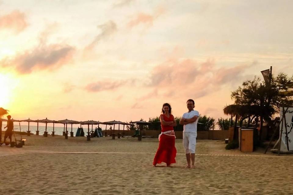 Matrimonio e pizzica in spiagg