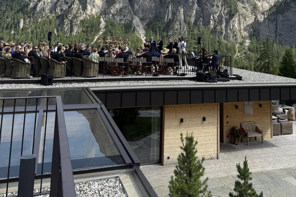 Cerimonia sul rooftop