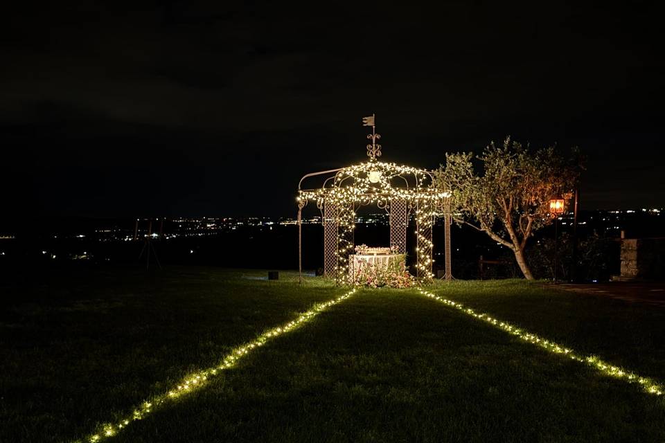 Illuminazione taglio torta